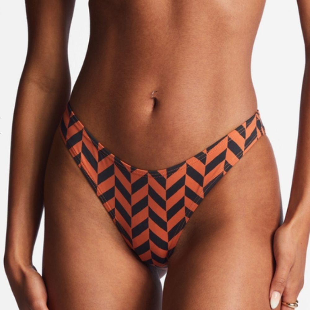 Billabong Cross Step Hike Bikini Bottom- Brick